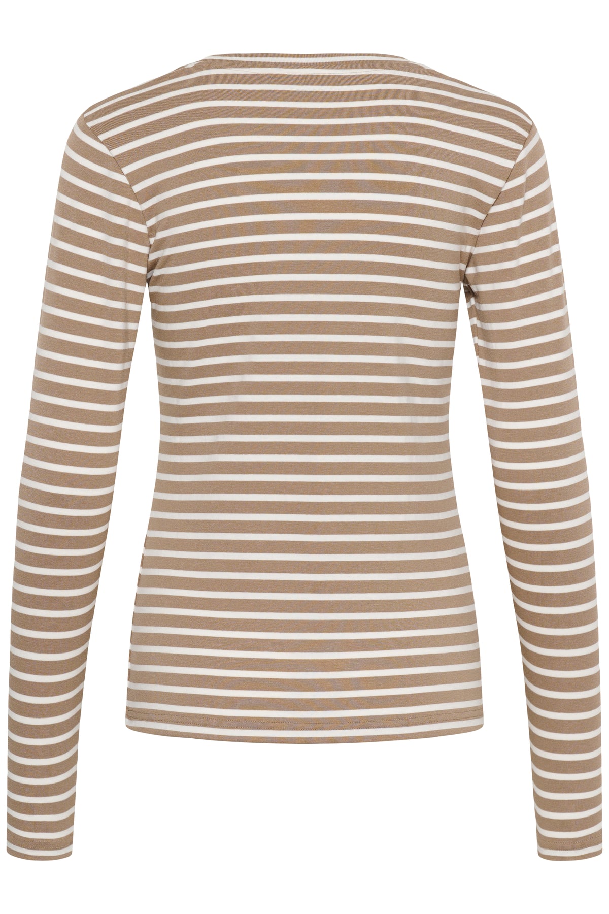 Kaffe Liddy T-Shirt Top Desert Taupe / Chalk-Black Heart