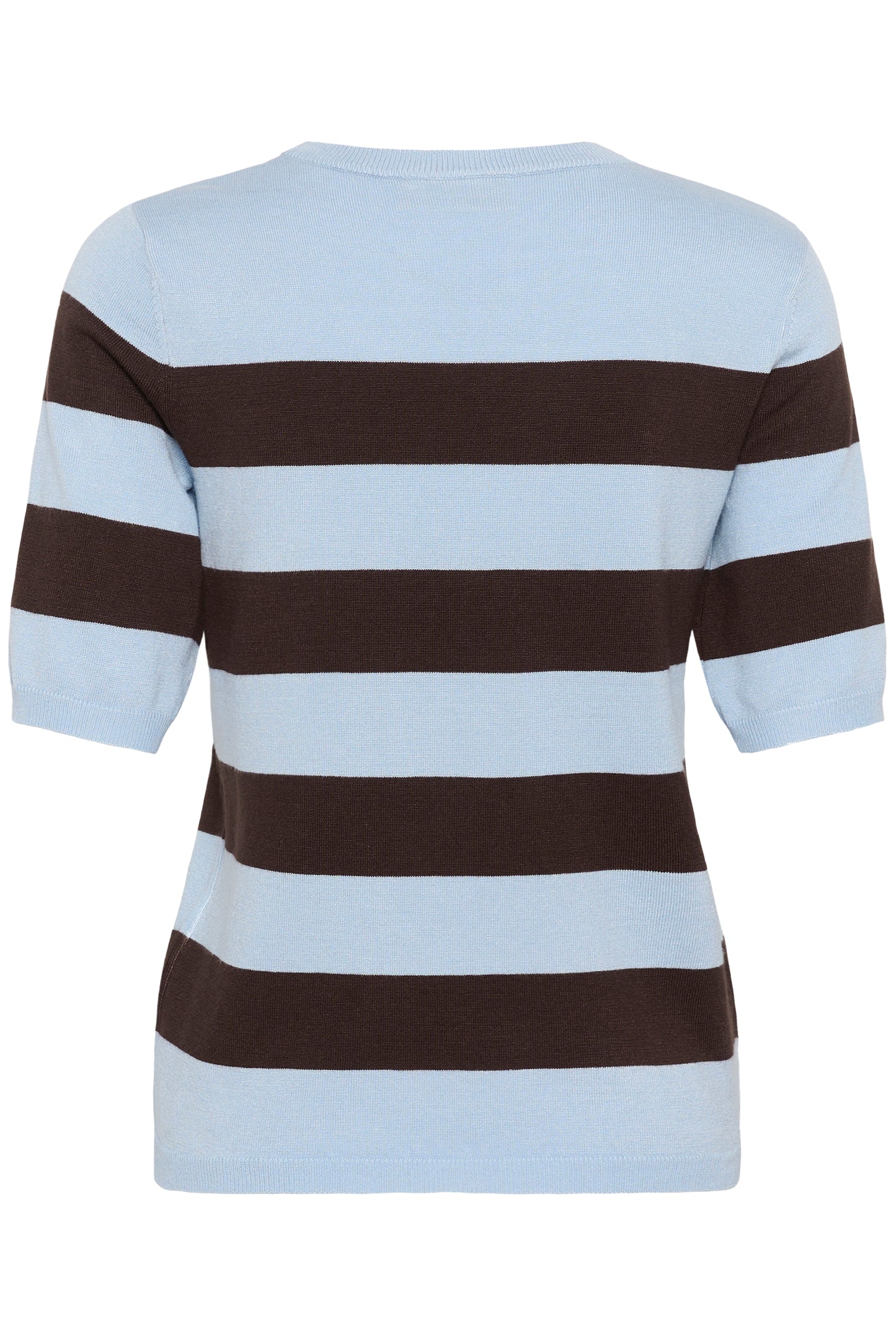 Kaffe KAlizza Striped Knit Blue Fog / Brown
