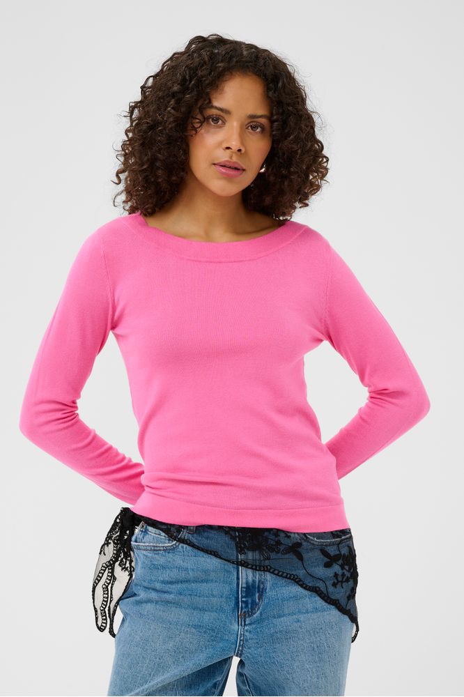 Kaffe KAlizza Knit Pullover Pink Power