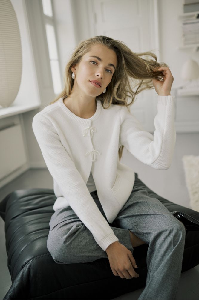 Kaffe KAramona Cropped Pants Grey Melange