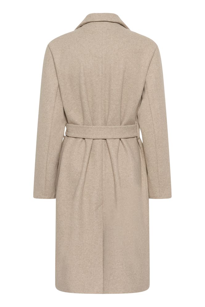 Kaffe KAsaturn Coat Beige Smoke Melange