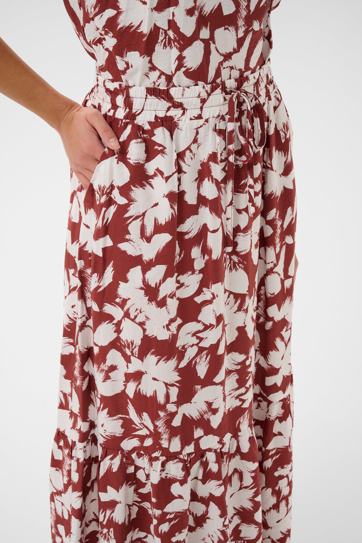 Kaffe KAevie Skirt Henna Chalk Flower