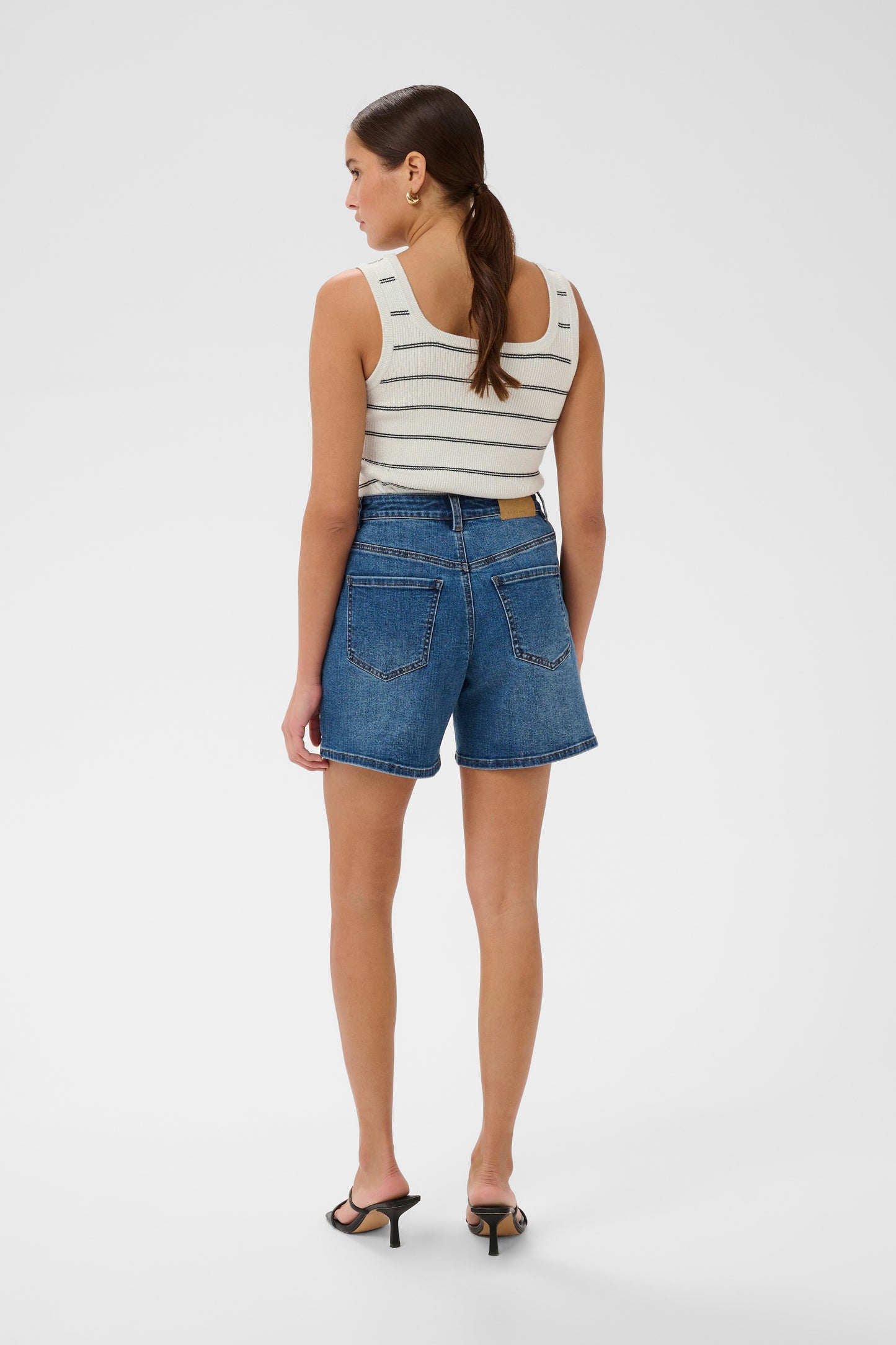 Kaffe KAmorita Knit Top Silver Turtledove/Black