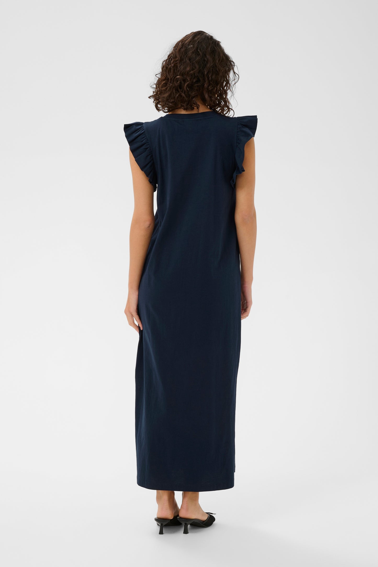 Kaffe KAcelina Flounce Dress Midnight
