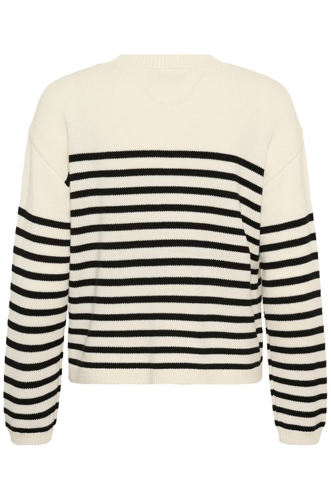 Kaffe KAsus Pullover Knit Chalk Black