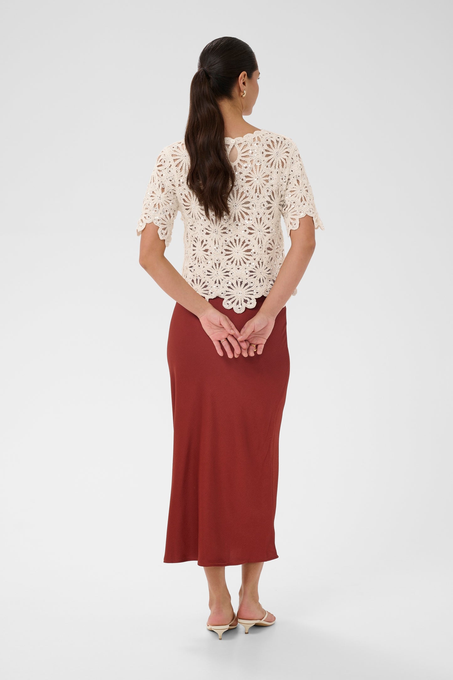 Kaffe KAcallista Top Broken White