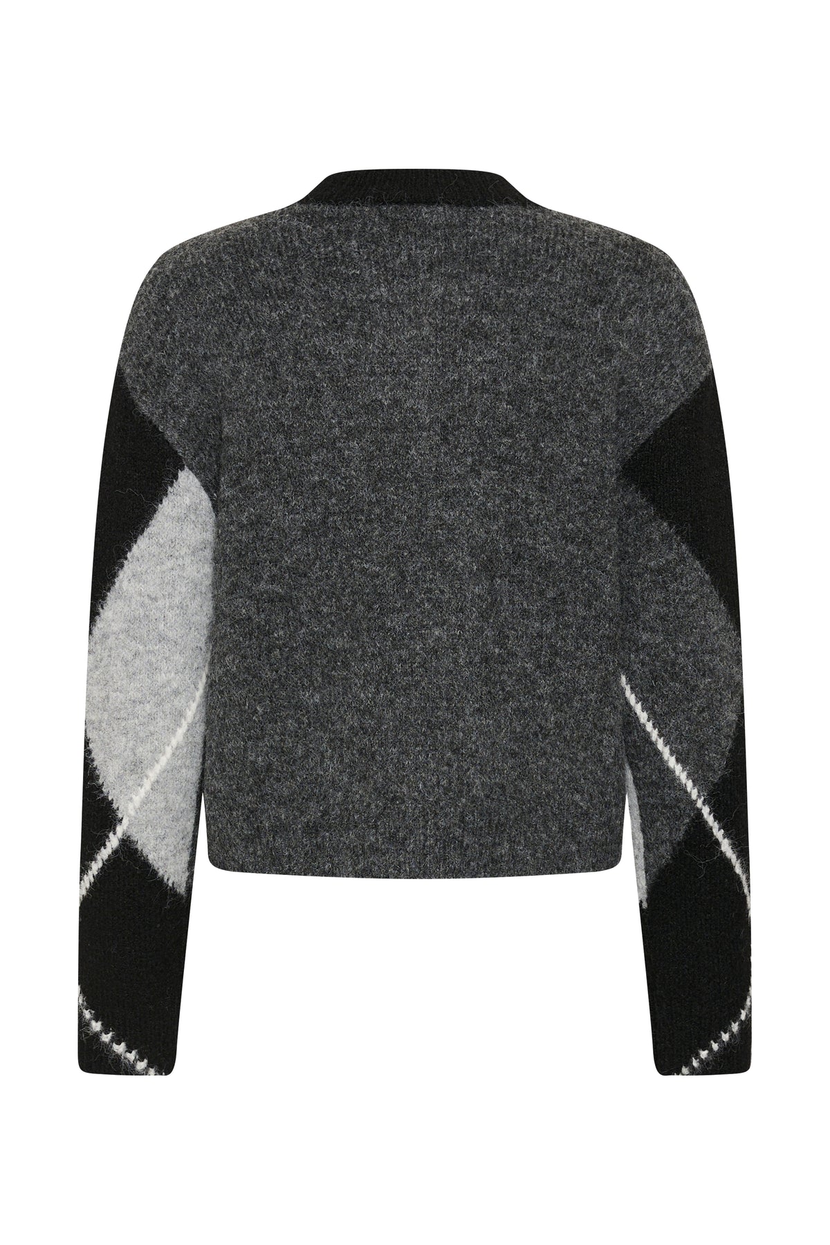Kaffe KAgrith Knit Pullover Grey Melange / Black