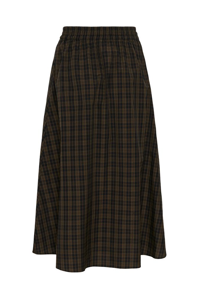 Kaffe KAhelie Skirt Black/ Brown check