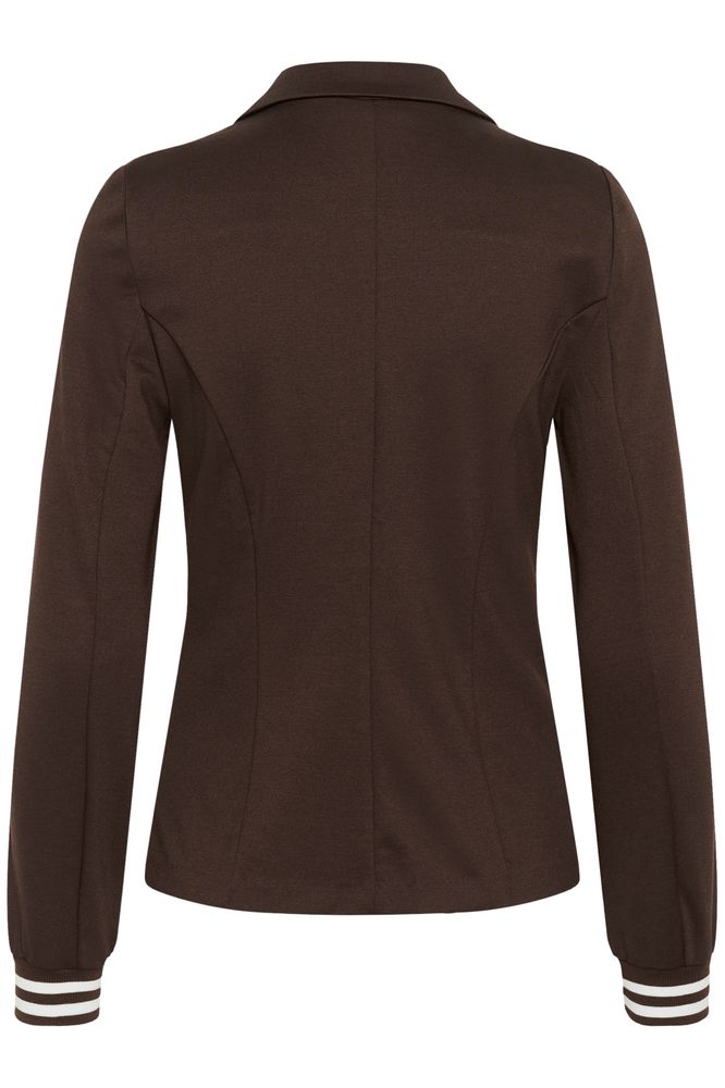 Kaffe Kinnie Blazer Coffee Bean / Chalk Stripe