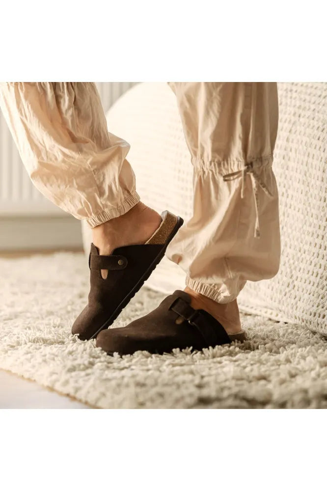 Shepherd Hilma Slippers Brown Suede