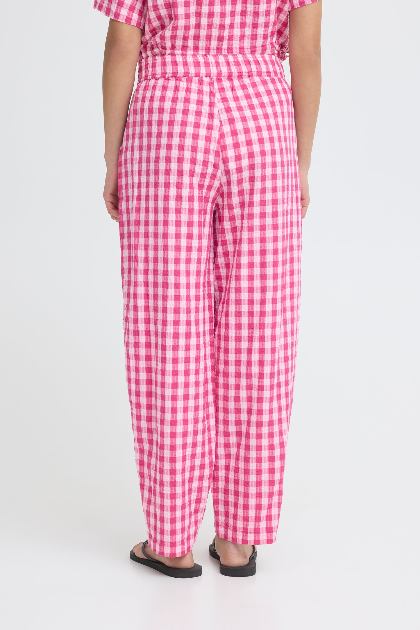 Ichi IHFelica Trousers Berry / Pink Check