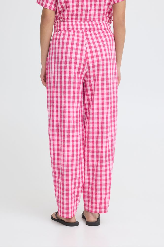 Ichi IHFelica Trousers Berry / Pink Check