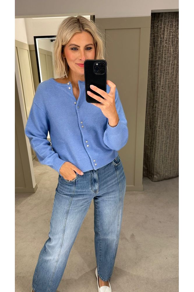 Part Two NinellPW Cardigan Vista Blue