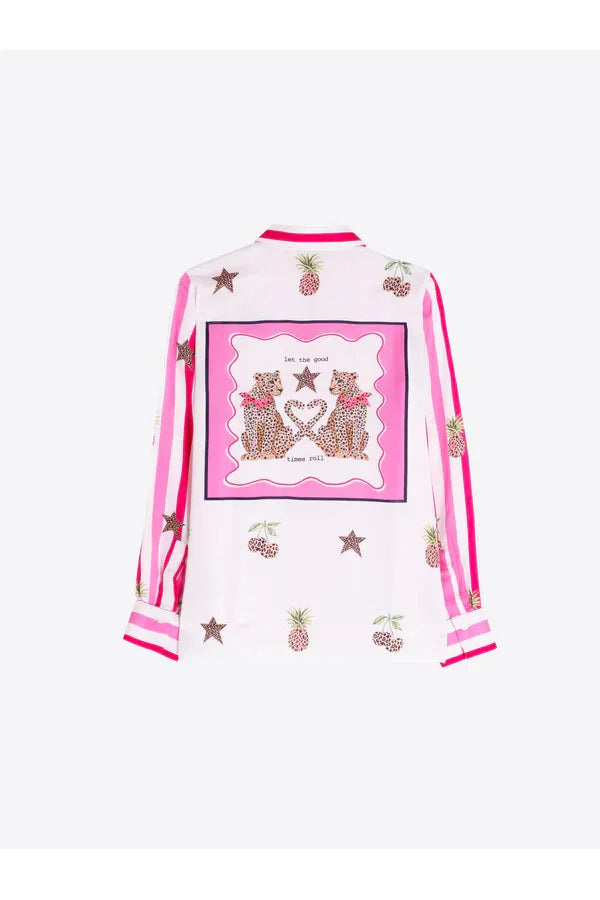 Vilagallo Pink Stripe Leopard 33641