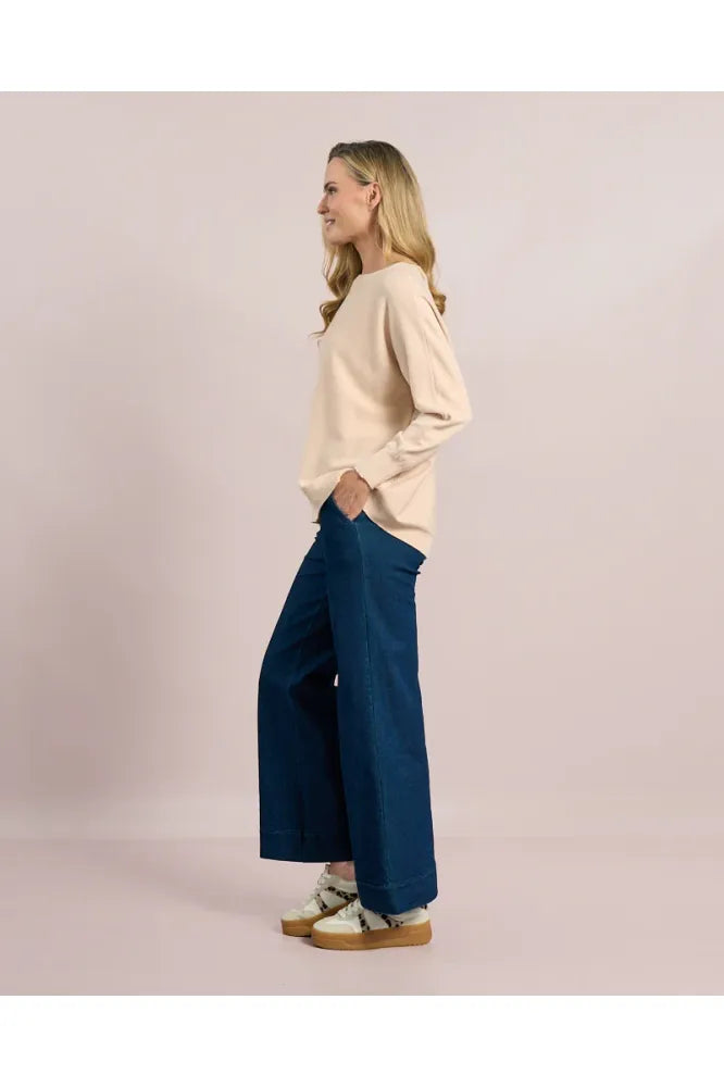 D.E.C.K Sand Centre Seam Detail Knit