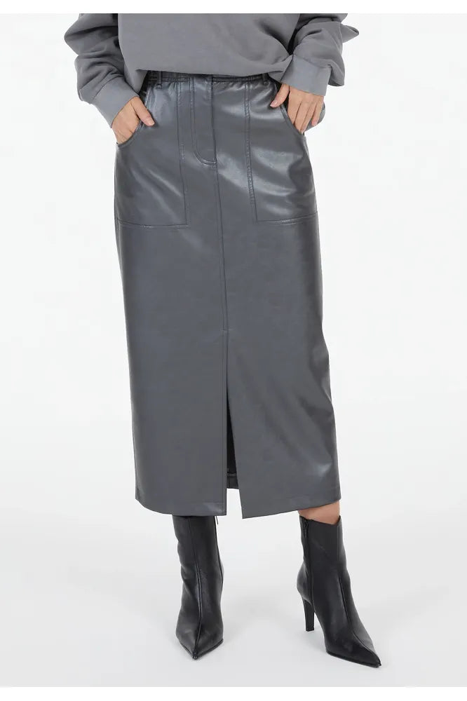 Marc Aurel Vegan Leather Skirt