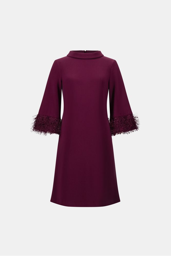 Joseph Ribkoff Silky Knit A-Line Dress Elderberry