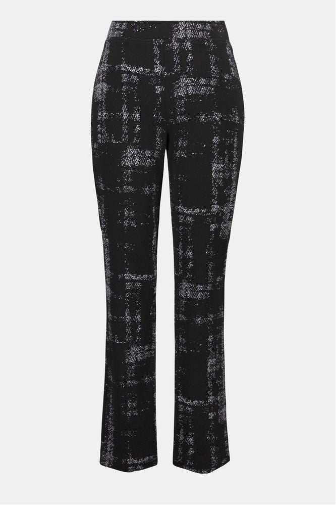 Joseph Ribkoff Plaid Pull On Pant