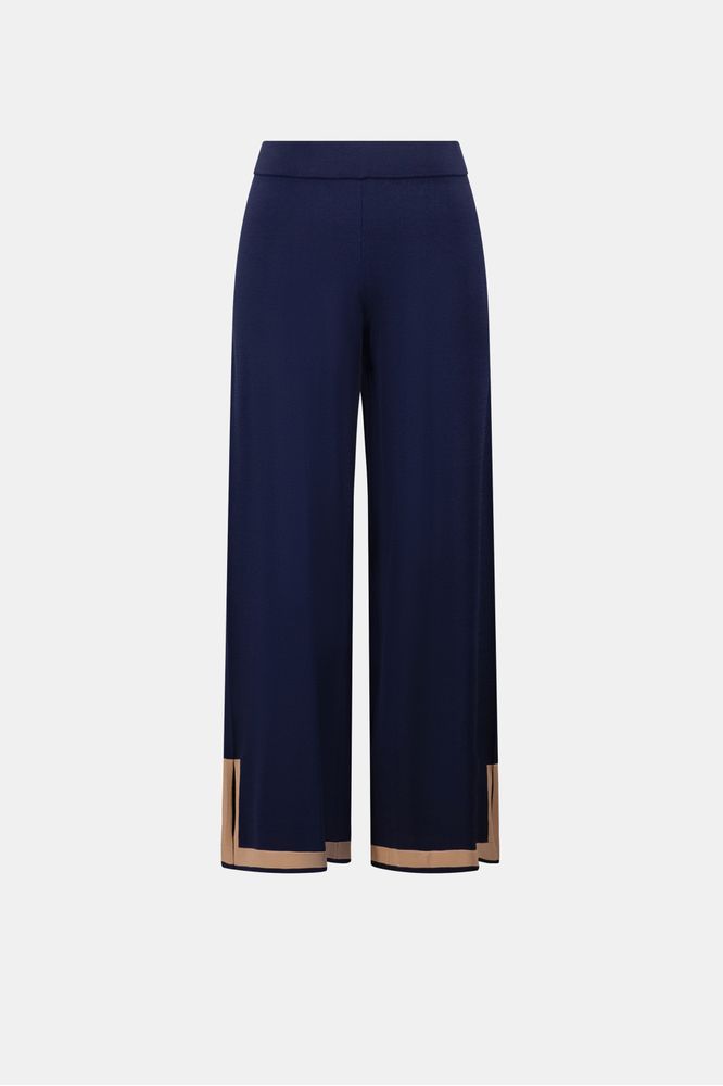 Joseph Ribkoff Colour Block Culottes Indigo/Camel