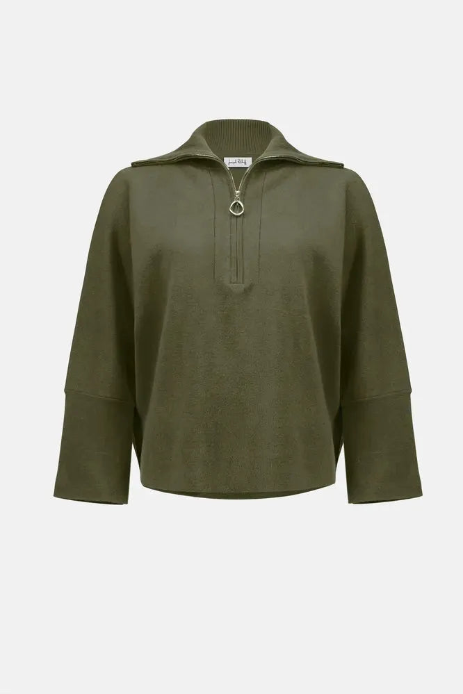 Joseph Ribkoff Pullover Zip Collar