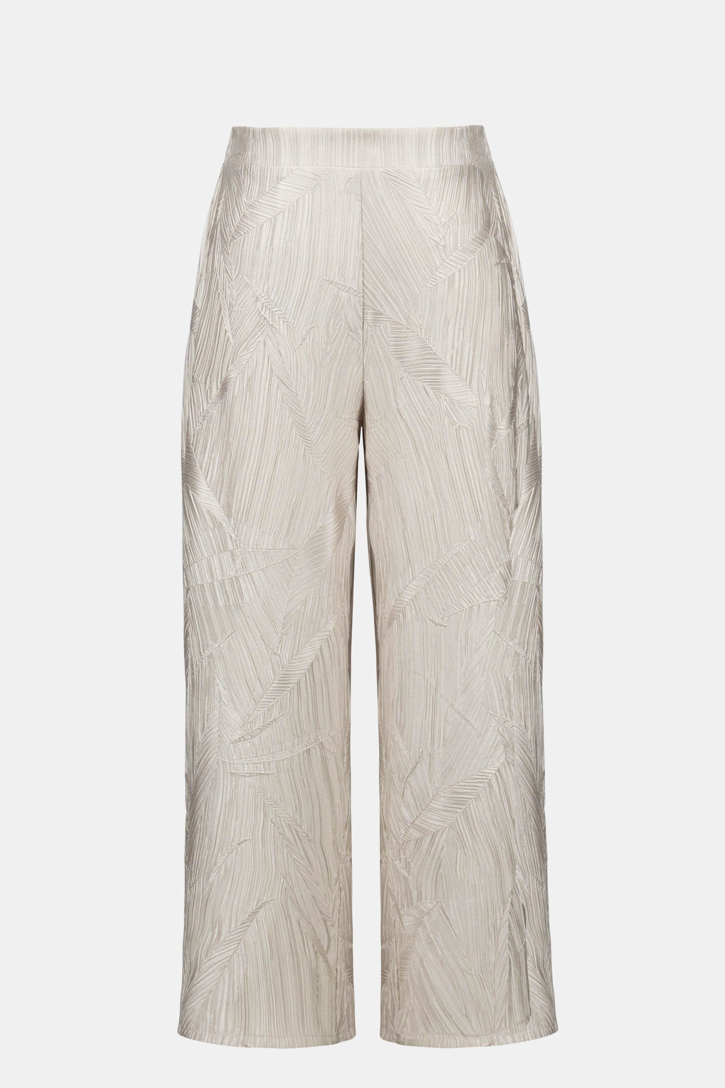 Joseph Ribkoff Pleated Satin Culotte Moonstone