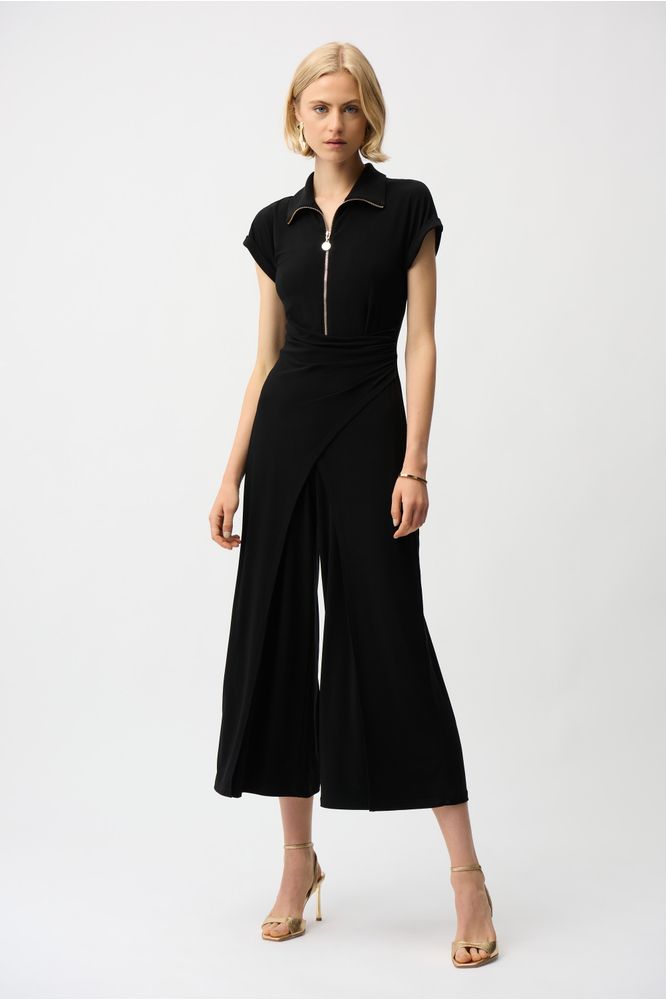 Joseph Ribkoff Culotte Jumpsuit Black | Alana Interiors | Alana