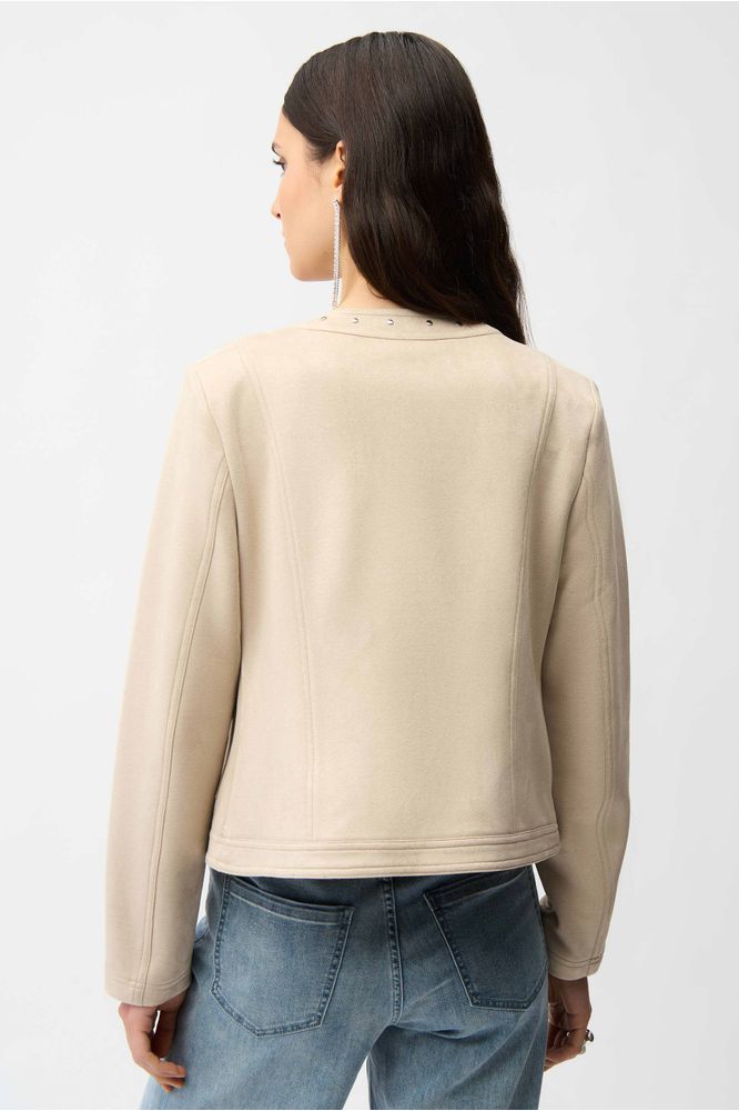 Joseph Ribkoff Military Button Jacket Parchment