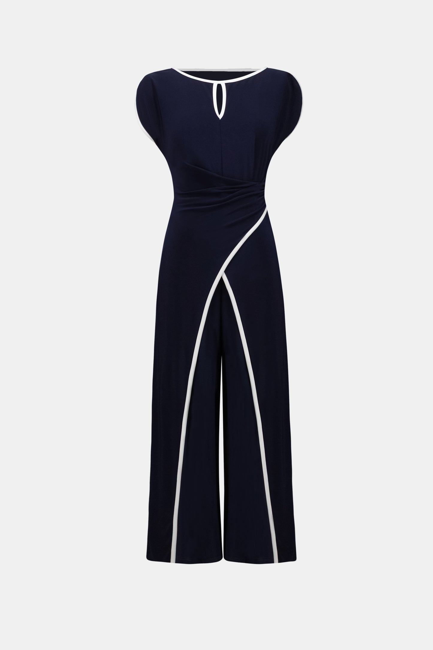 Joseph Ribkoff Culotte Jumpsuit Midnight Blue/Vanilla