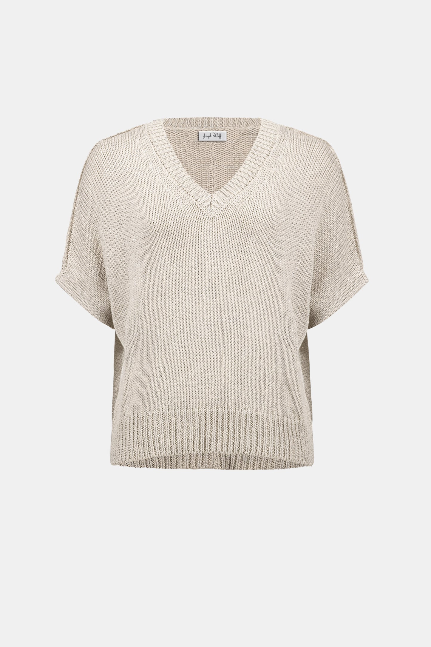 Joseph Ribkoff Relaxed Knit Lurex Sweater Moonstone