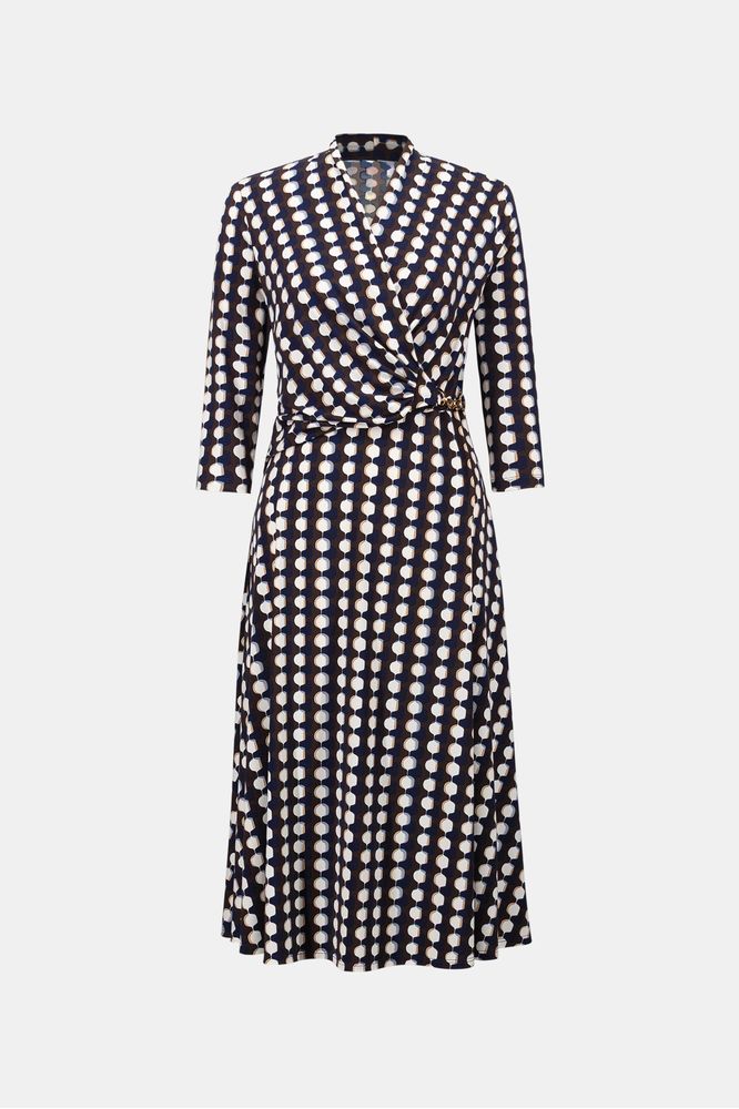 Joseph Ribkoff Geo Print Dress Brown/Multi