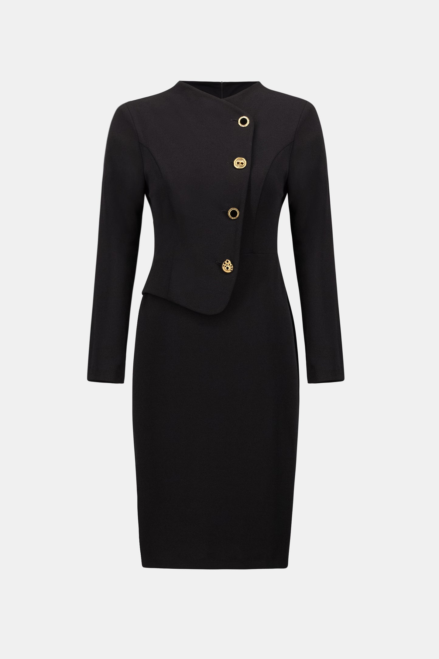 Joseph Ribkoff Mock-Neck Dress Black