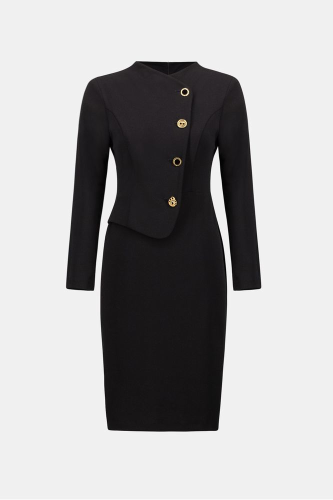 Joseph Ribkoff Mock-Neck Dress Black