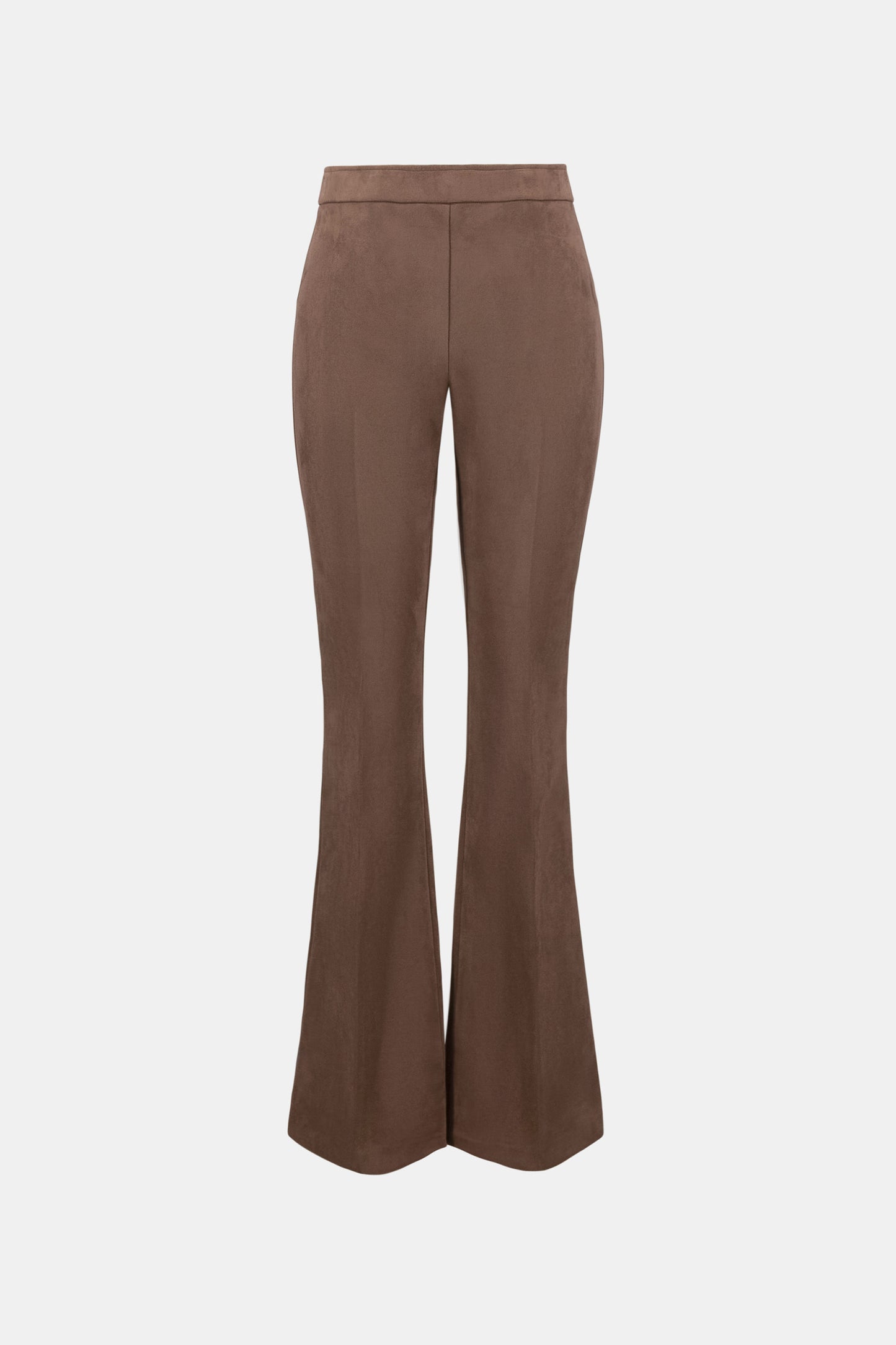 Joseph Ribkoff Suede Flared Trousers Mink