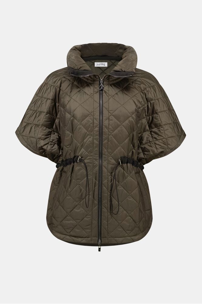 Joseph Ribkoff Shawl-Neck Boxy Vest Avocado