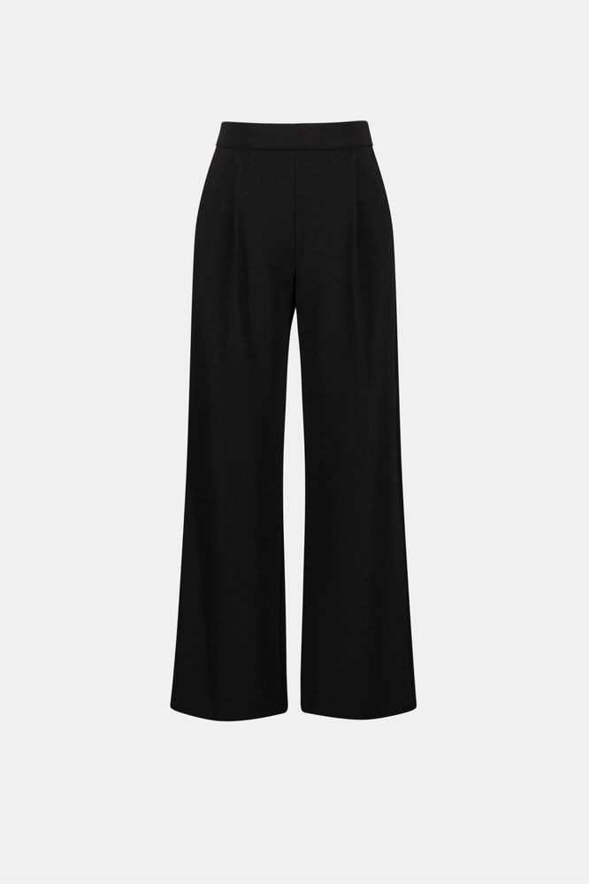 Joseph Ribkoff Wide Leg Pull-On Trousers Black