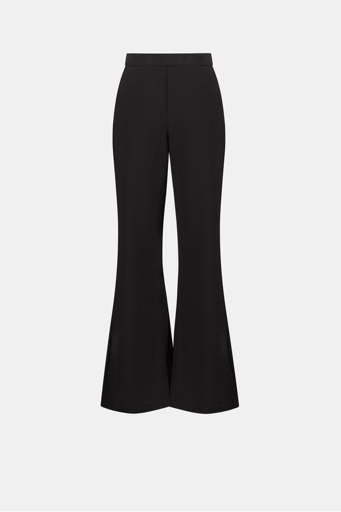 Joseph Ribkoff Twill Flared Pull-On Trousers Black