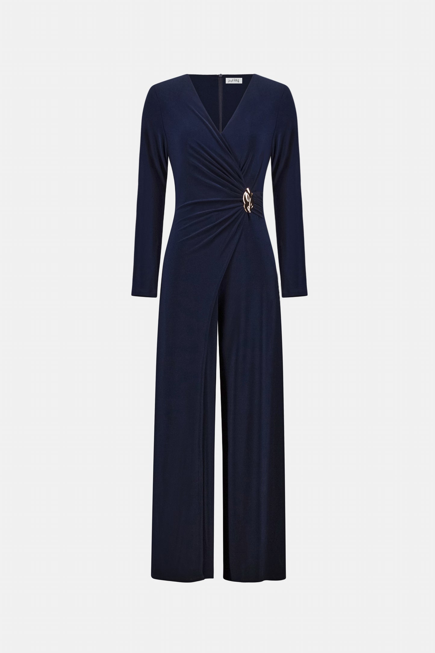 Joseph Ribkoff Wide Leg Wrap Jumpsuit Midnight Blue