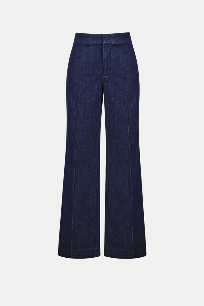 Joseph Ribkoff Chloe Wide Leg Stretch Jeans Dark Denim Blue