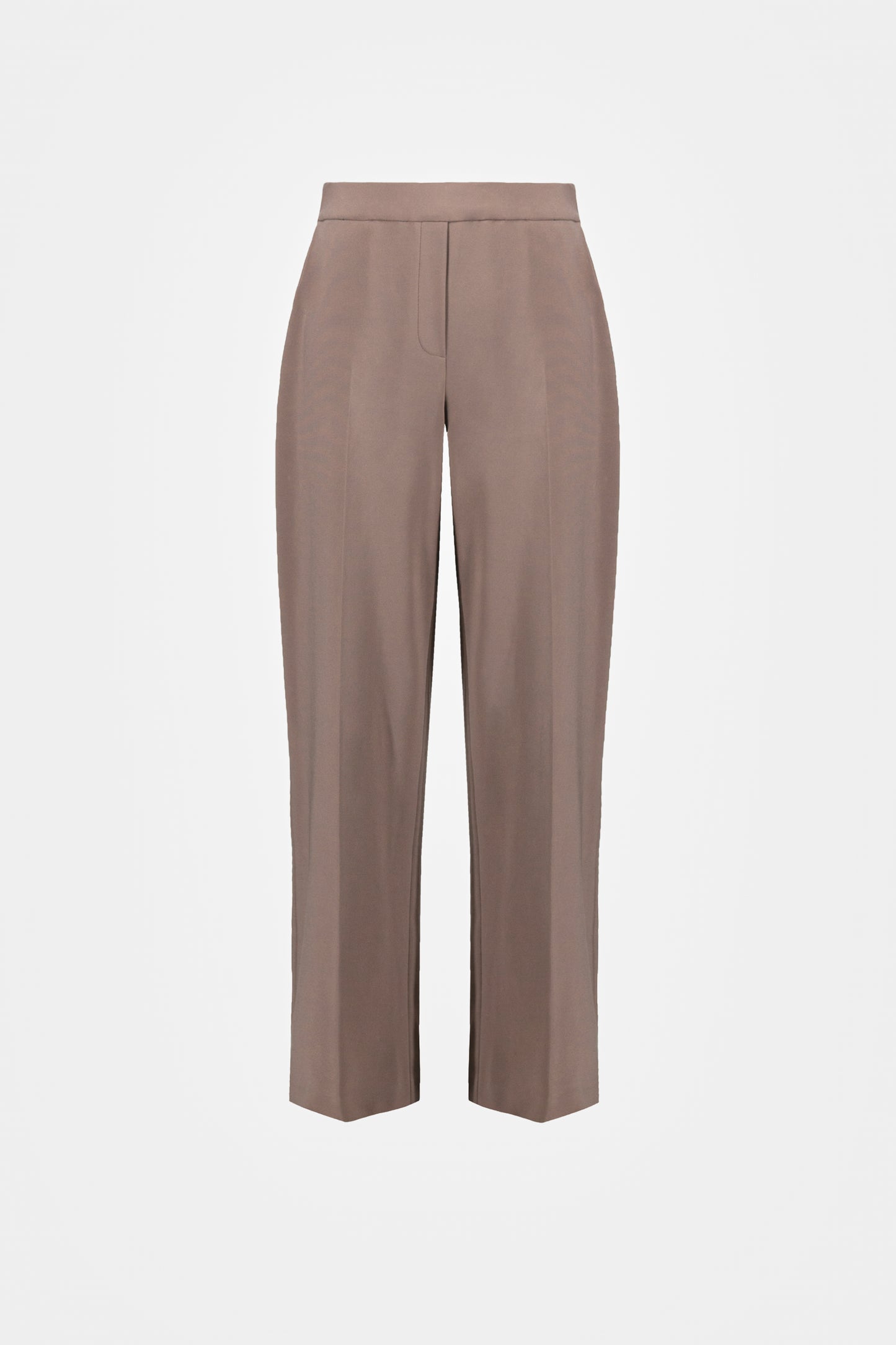 Joseph Ribkoff Mock Zip Pull-On Wide-Leg Trousers Mink