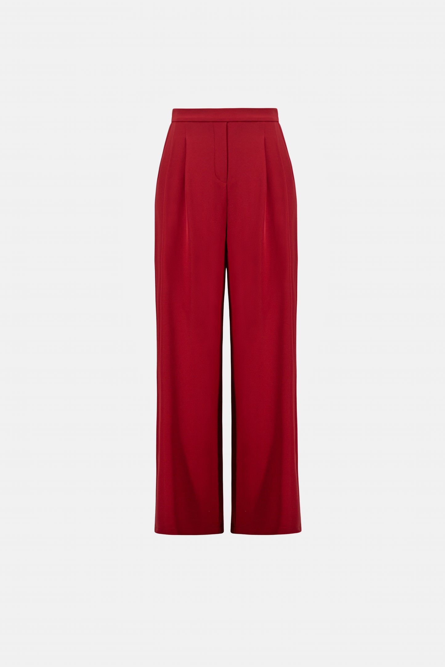 Joseph Ribkoff Front-Pleated Trousers Deep Cherry