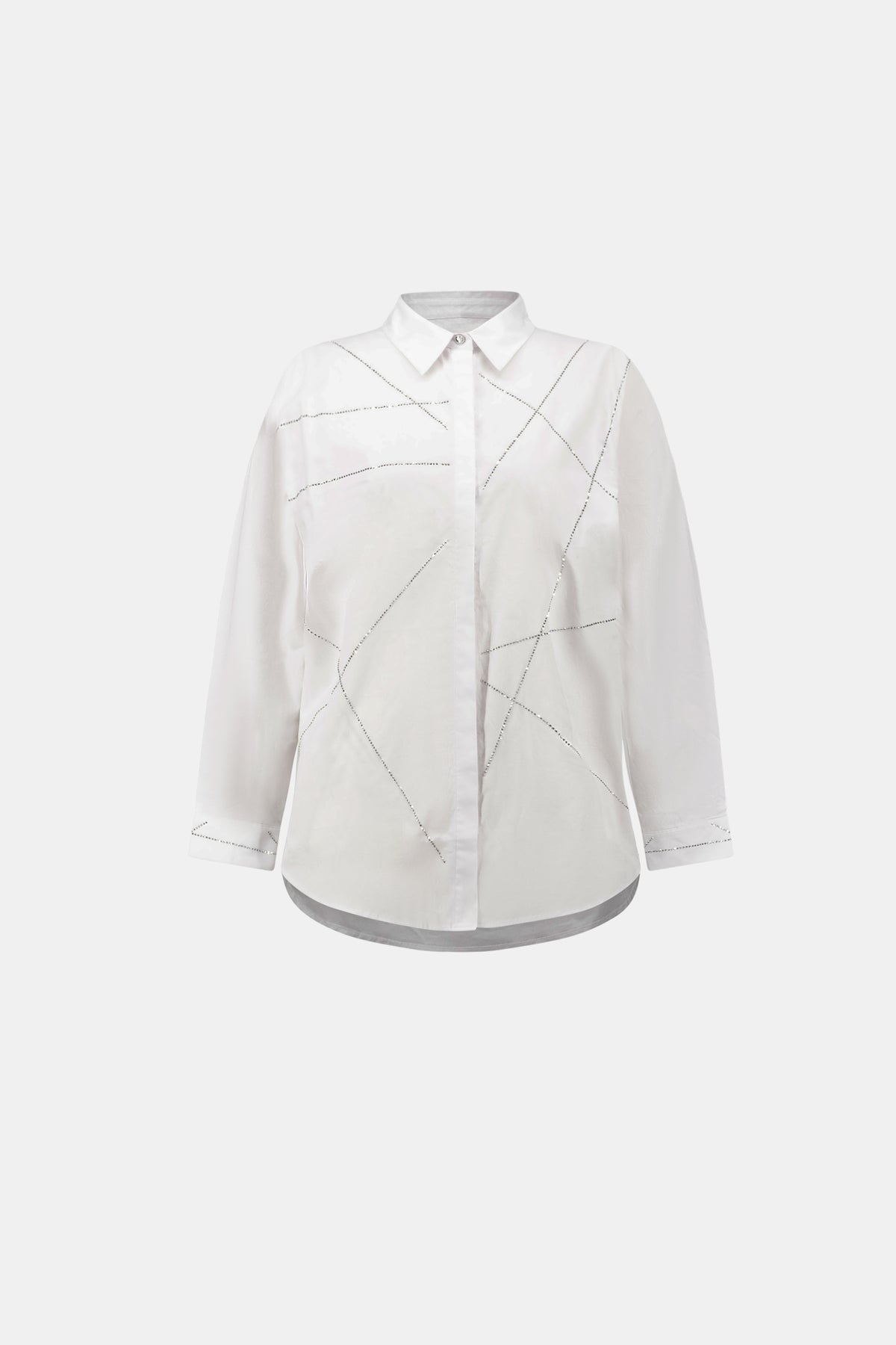 Joseph Ribkoff Rhinestone Shirt White