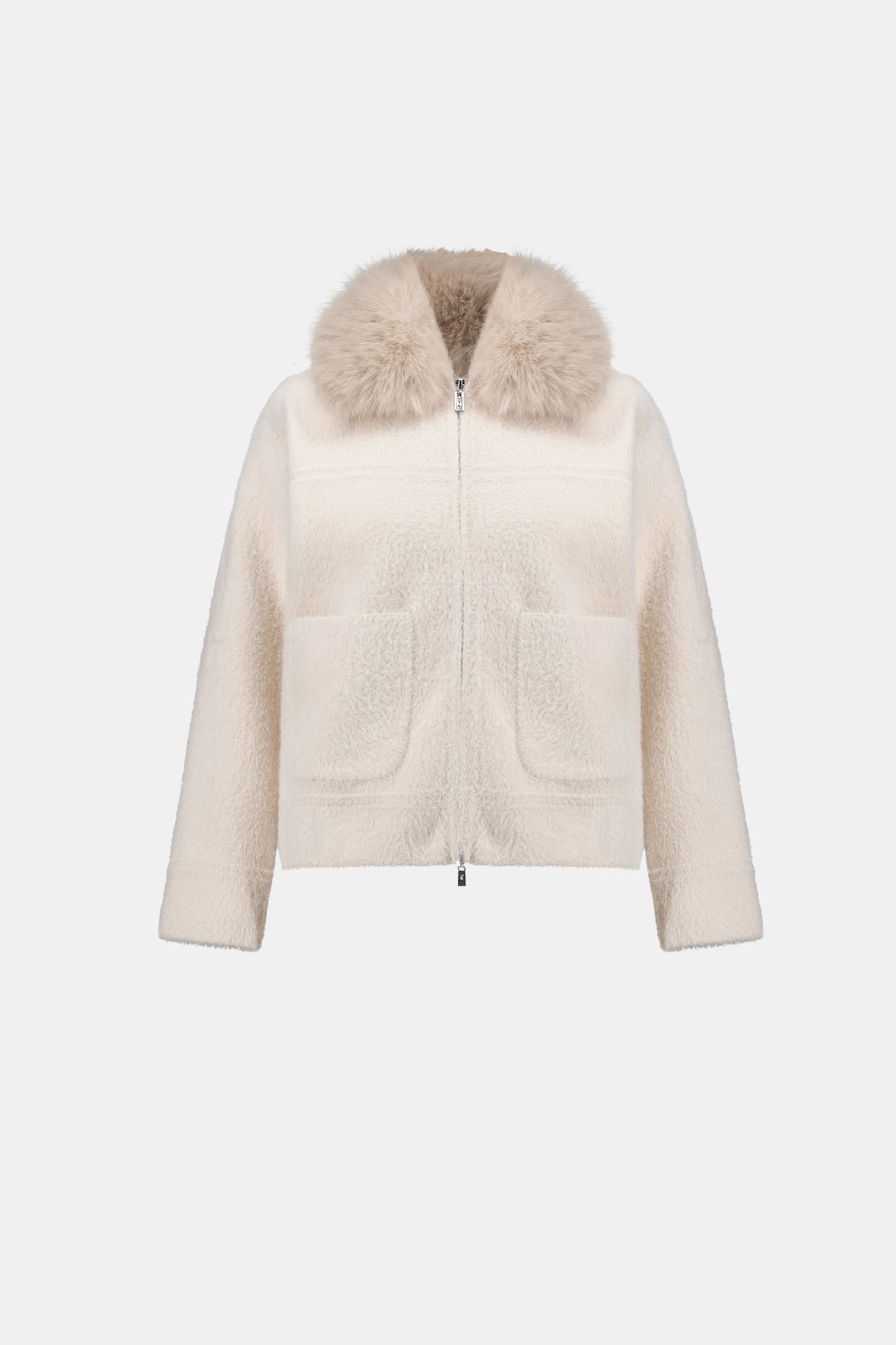 Joseph Ribkoff Detachable Collar Jacket Birch
