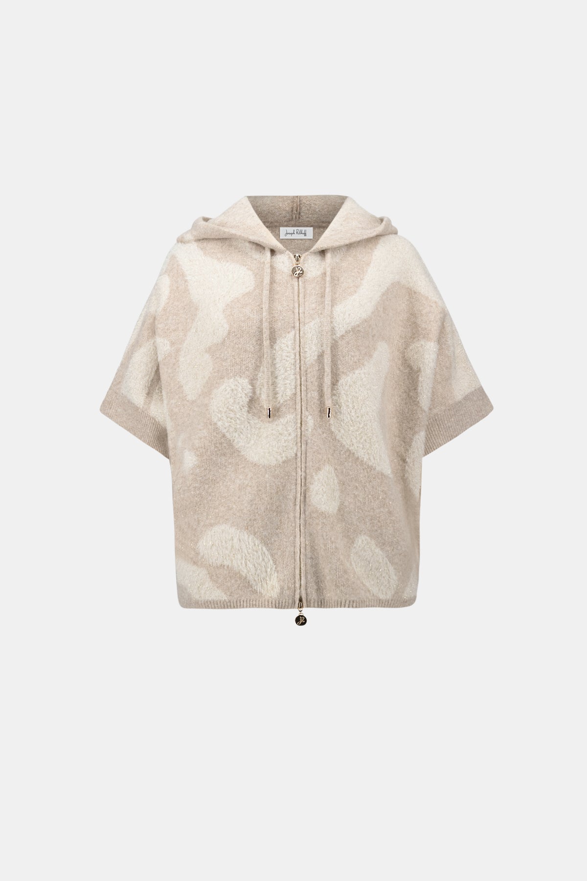 Joseph Ribkoff Hooded Sweater Oatmeal Gold