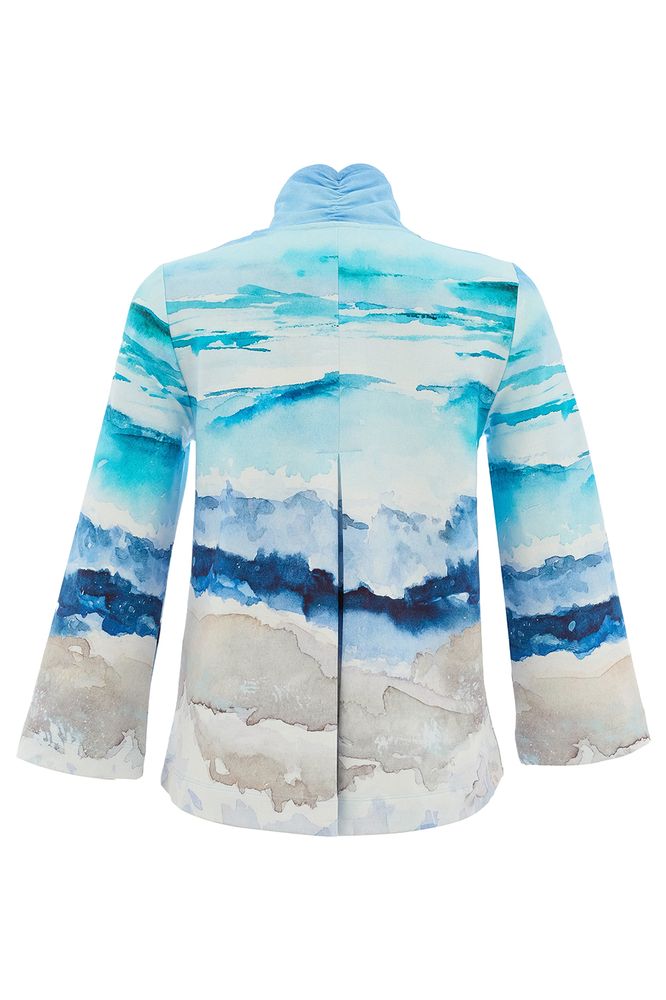 Dolcezza Beach Print Jacket 26616