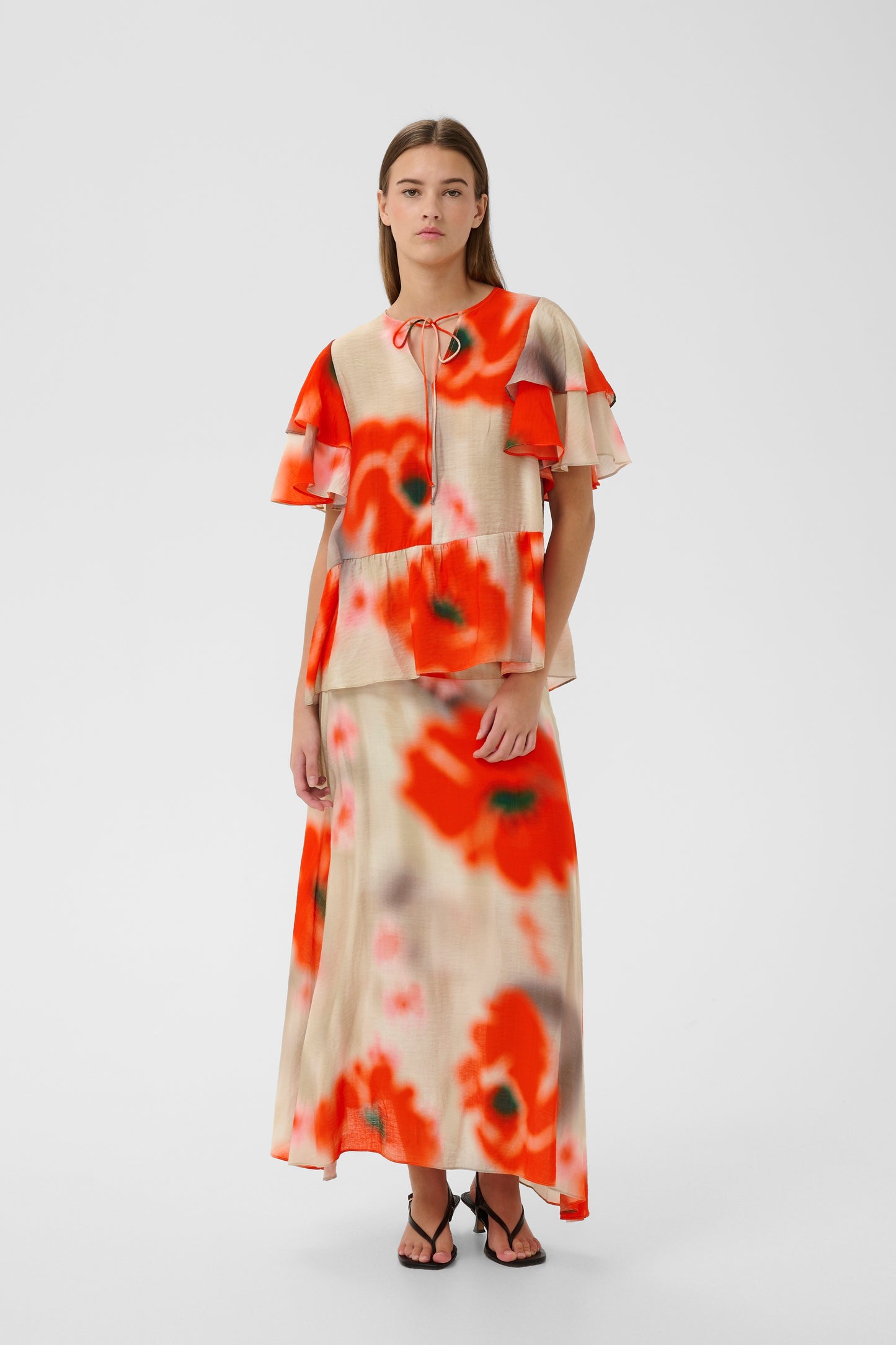InWear ReaganIW Skirt Large Blurred Poppies