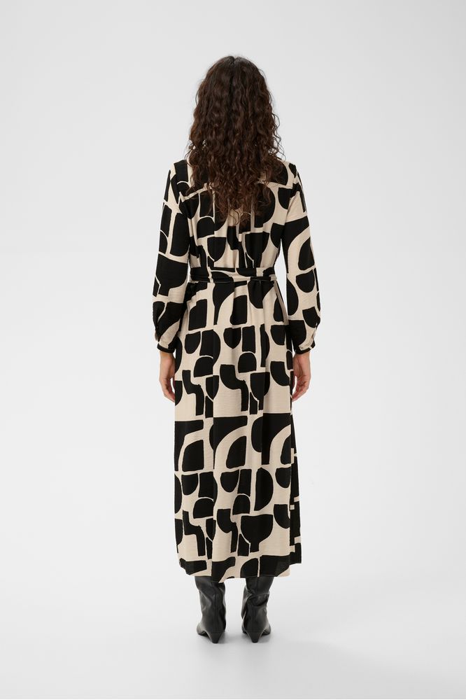 InWear LynnIW Belted Dress Black Soft Blocks