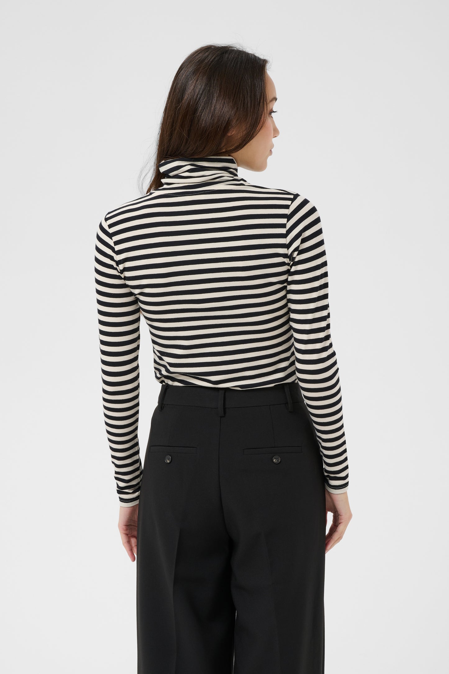 Part Two Efinas Top Black Stripe