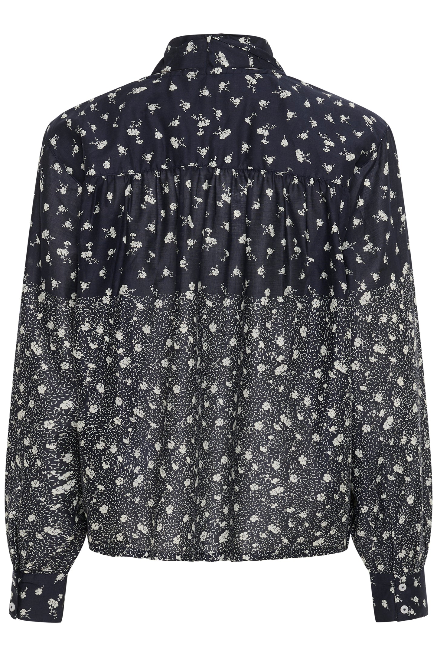 Part Two YaninaPW Blouse Dark Navy Fragile Print