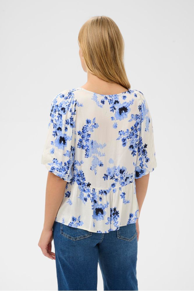 Part Two AzeliaPW Blouse Blue Shadow Flower