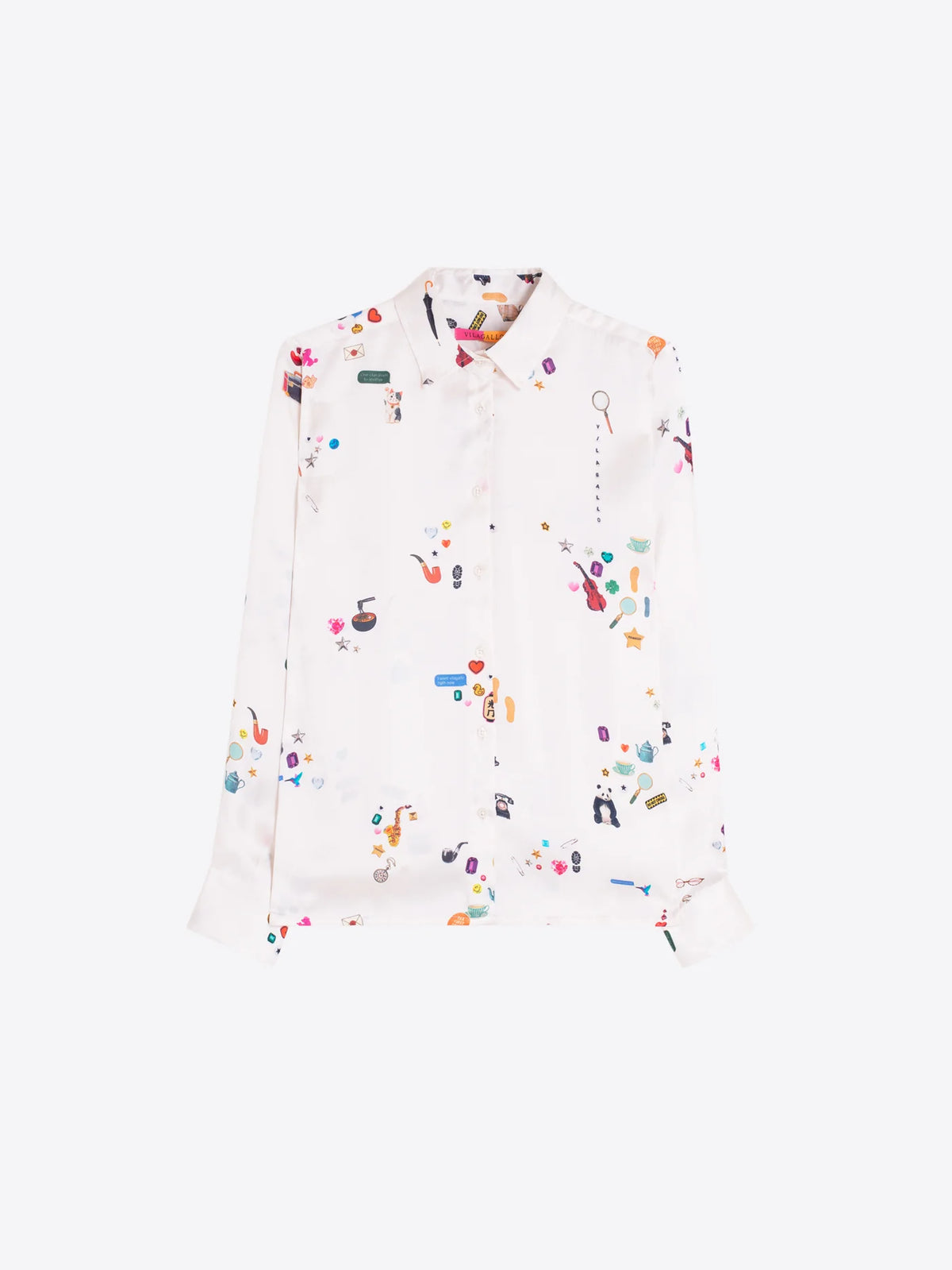 Vilagallo Sherlock Raw Satin Shirt 33809